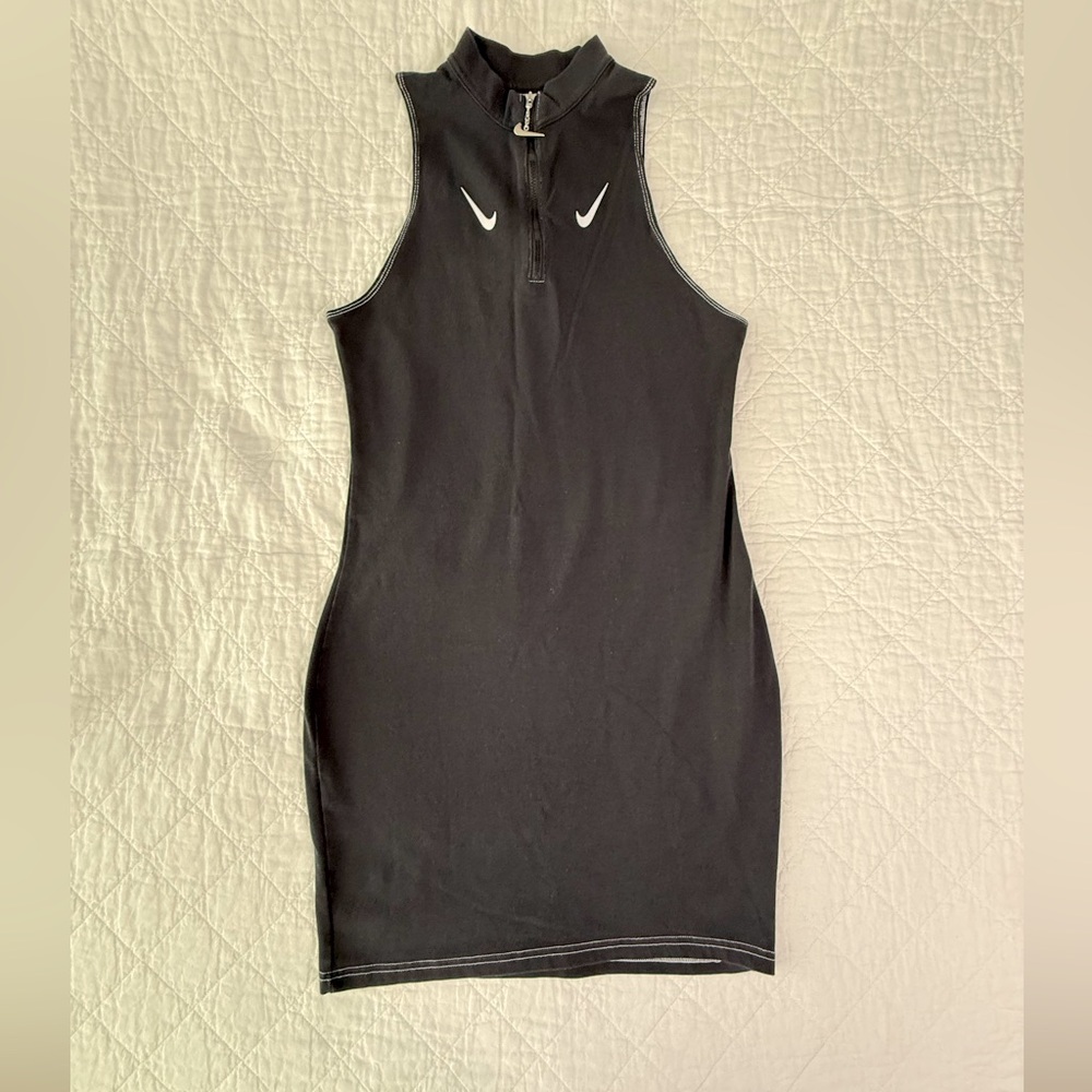 Nike Black Mini Dress with White Swoosh